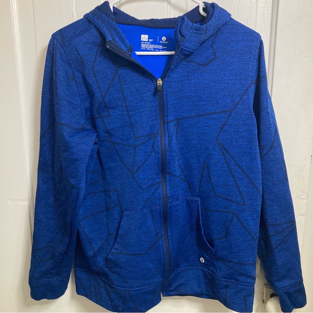 Boys blue Xersion zip up hoodie size 14H/16H